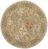 Safavieh Heritage 6'-0" x 6'-0" Rug in Light Blue / Light Brown