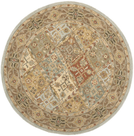 Safavieh Heritage 6'-0" x 6'-0" Rug in Light Blue / Light Brown