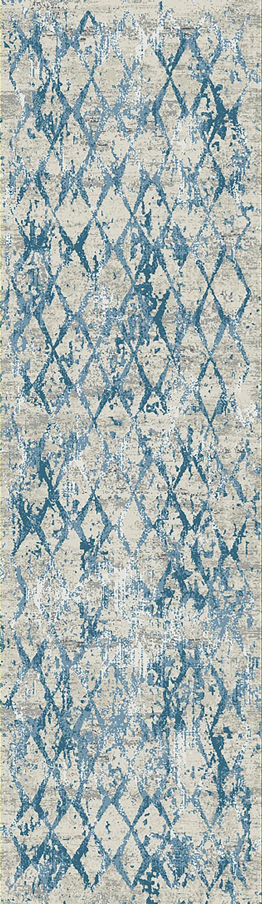 Dynamic Rugs Quartz 27039 Ivory / Blue Rugs - Runner