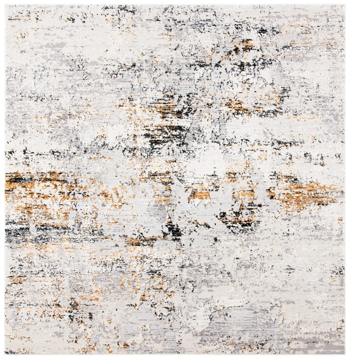 Safavieh Amalfi 6'-7" x 6'-7" Rug in Creme / Gold