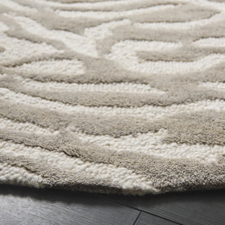 Safavieh Ebony 6'-0" x 6'-0" Rug in Grey / Ivory