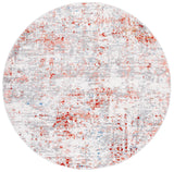 Safavieh Shivan 100 6'-7" x 6'-7" Rug in Ivory / Rust