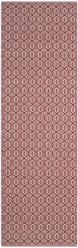Safavieh Montauk 2'-3" x 8'-0" Rug in Ivory / Red