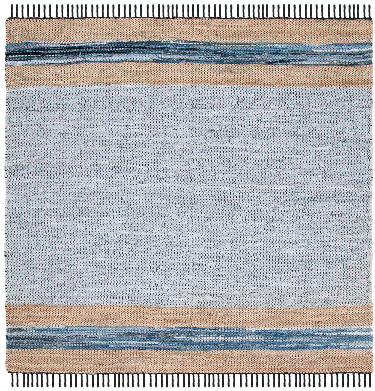 Safavieh Vintage Leather 6'-0" x 6'-0" Rug in Grey / Natural