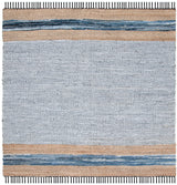 Safavieh Vintage Leather 6'-0" x 6'-0" Rug in Grey / Natural