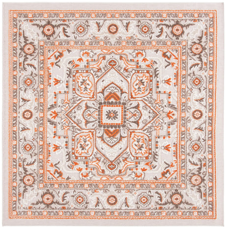 Safavieh Cabana 6'-7" x 6'-7" Rug in Beige / Orange