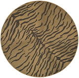 Safavieh Courtyard 6'-7" x 6'-7" Rug in Gold / Natural