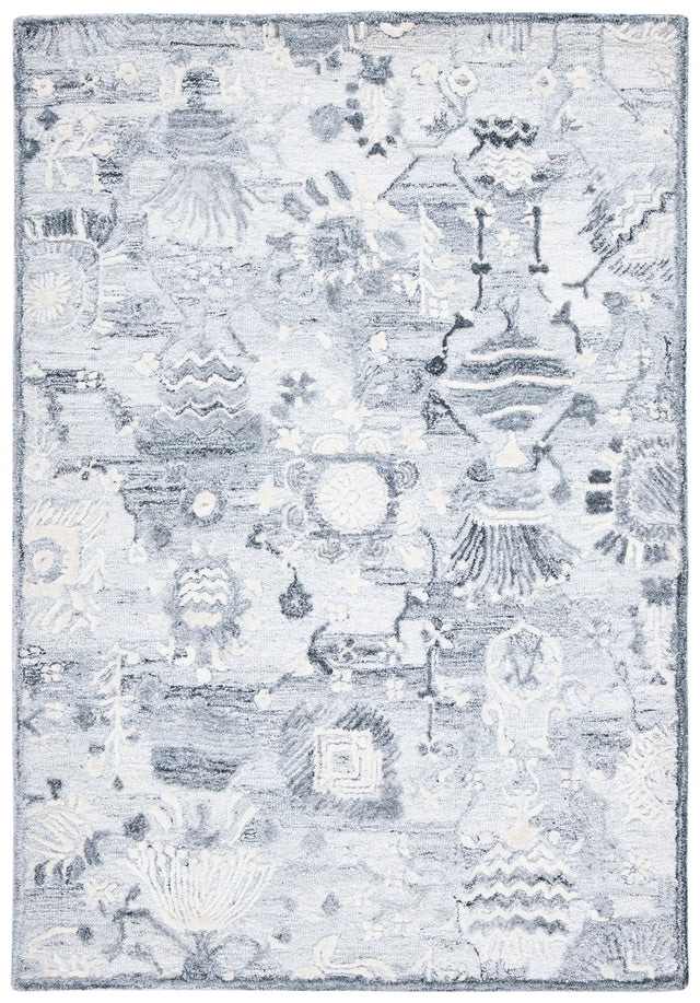Safavieh Glamour 4'-0" x 6'-0" Rug in Ivory / Grey