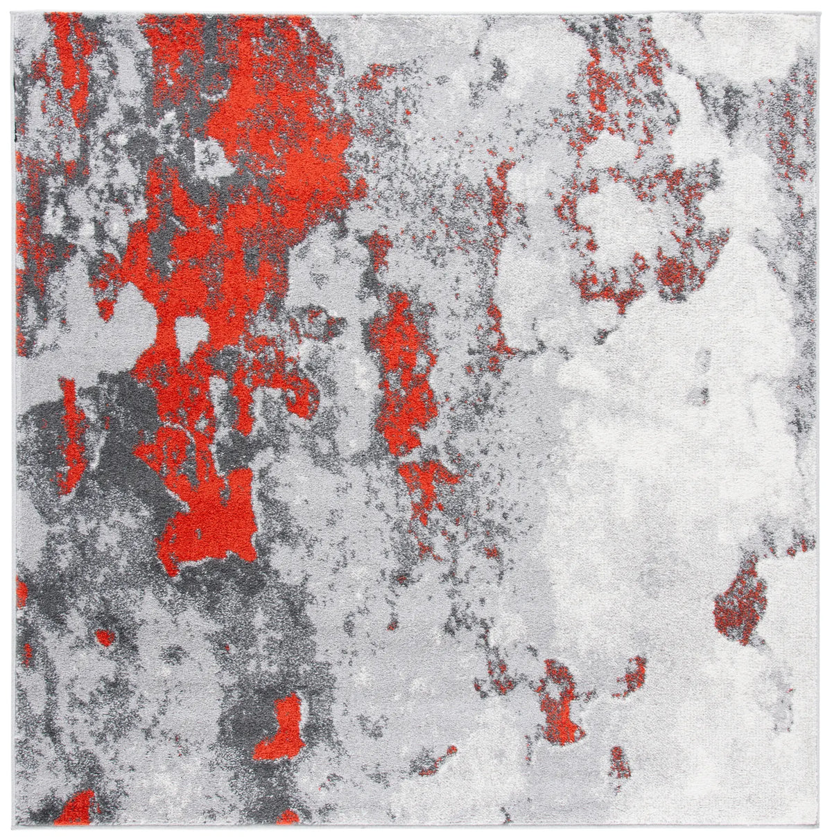 Safavieh Adirondack 6'-0" x 6'-0" Rug in Orange / Grey