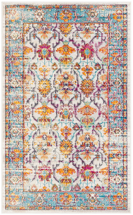 Safavieh Crystal 3'-0" x 5'-0" Rug in Cream / Teal