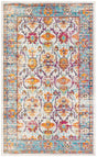 Safavieh Crystal 3'-0" x 5'-0" Rug in Cream / Teal