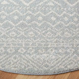 Safavieh Tulum 5'-0" x 5'-0" Rug in Light Grey / Ivory