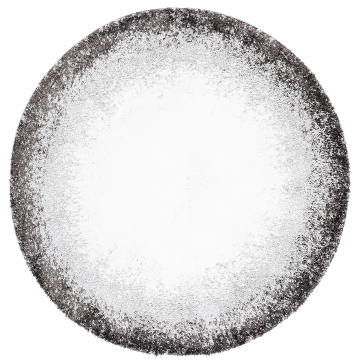 Safavieh Berber Shag 7'-0" x 7'-0" Rug in Dark Grey / Grey