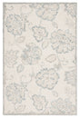 Safavieh Micro-Loop 4'-0" x 6'-0" Rug in Ivory / Blue