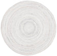 Safavieh Braided 5'-0" x 5'-0" Rug in Ivory