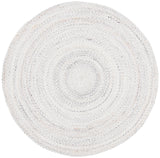 Safavieh Braided 5'-0" x 5'-0" Rug in Ivory