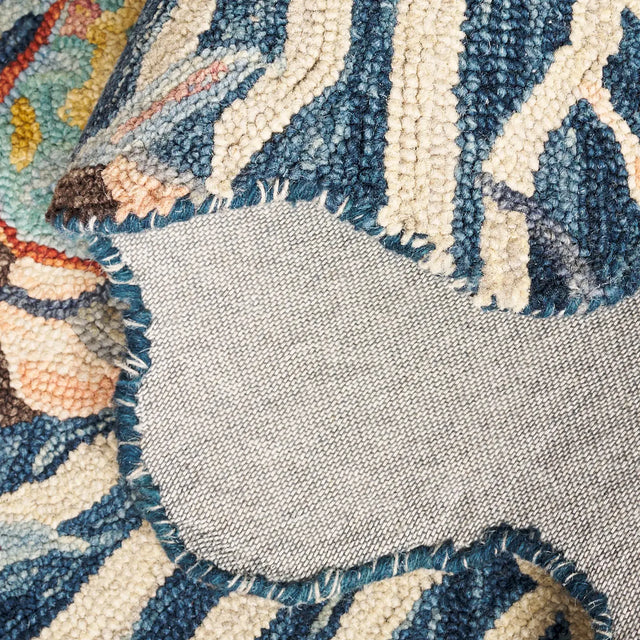 Safavieh Jardin 4'-0" x 6'-0" Rug in Navy / Turquoise