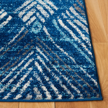 Safavieh Amsterdam 4'-0" x 6'-0" Rug in Navy / Aqua