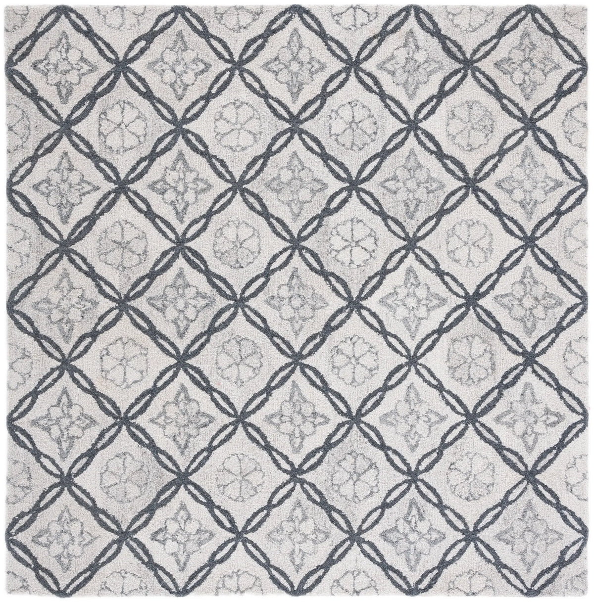 Safavieh Marquee 6'-0" x 6'-0" Rug in Ivory / Grey