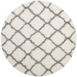Safavieh Indie Shag 6'-7" x 6'-7" Rug in Ivory / Grey