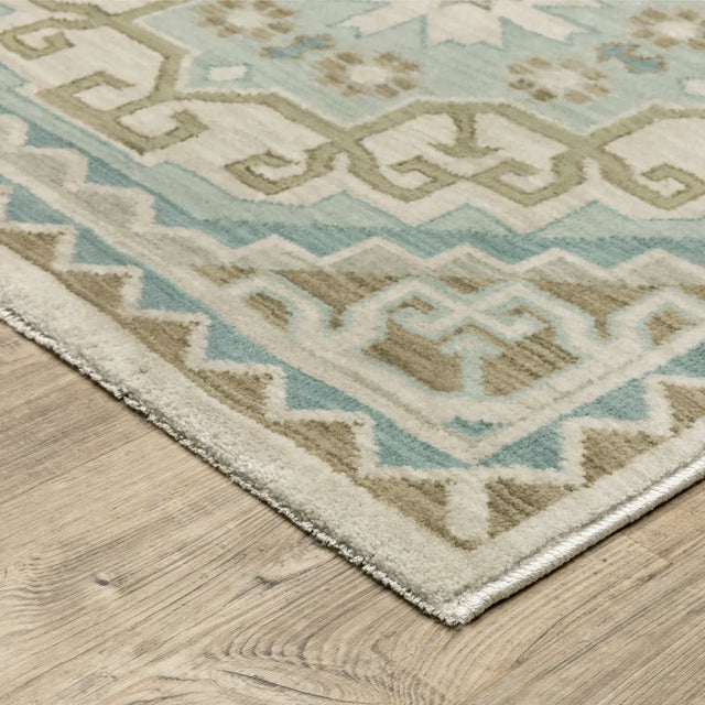 Oriental Weavers Sphinx Maeve MAE03 Blue Rugs - corner detail