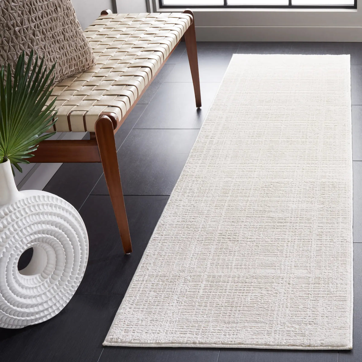 Safavieh Whisper 2'-2" x 10'-0" Rug in Ivory / Ivory
