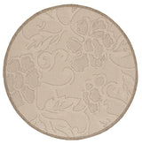 Safavieh Courtyard 6'-7" x 6'-7" Rug in Natural / Brown