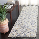 Safavieh Venus Shag 600 2'-2" x 8'-0" Rug in Ivory / Grey