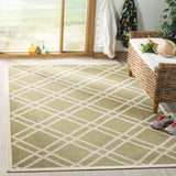 Safavieh Courtyard 4'-0" x 5'-7" Rug in Green / Beige