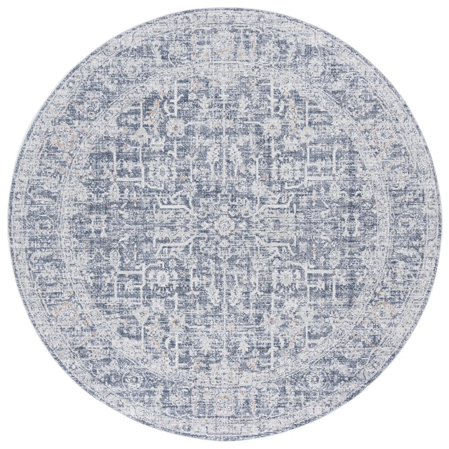 Safavieh Hunter 100 6'-7" x 6'-7" Rug in Ivory / Dark Grey / Sage