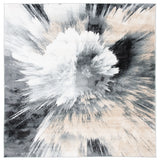 Safavieh Lagoon 6'-7" x 6'-7" Rug in Charcoal / Ivory