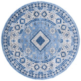 Safavieh Kazak 100 6'-7" x 6'-7" Rug in Blue / Creme