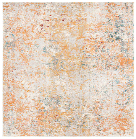 Safavieh Madison 6'-7" x 6'-7" Rug in Ivory / Orange