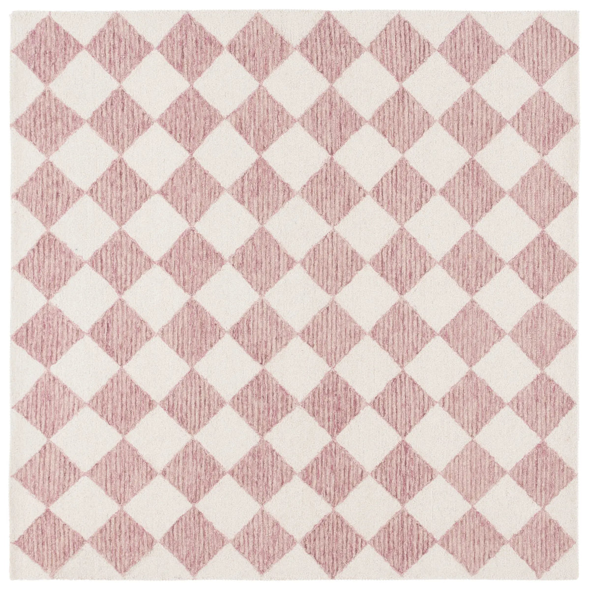 Safavieh Ebony 6'-0" x 6'-0" Rug in Blush Pink / Ivory