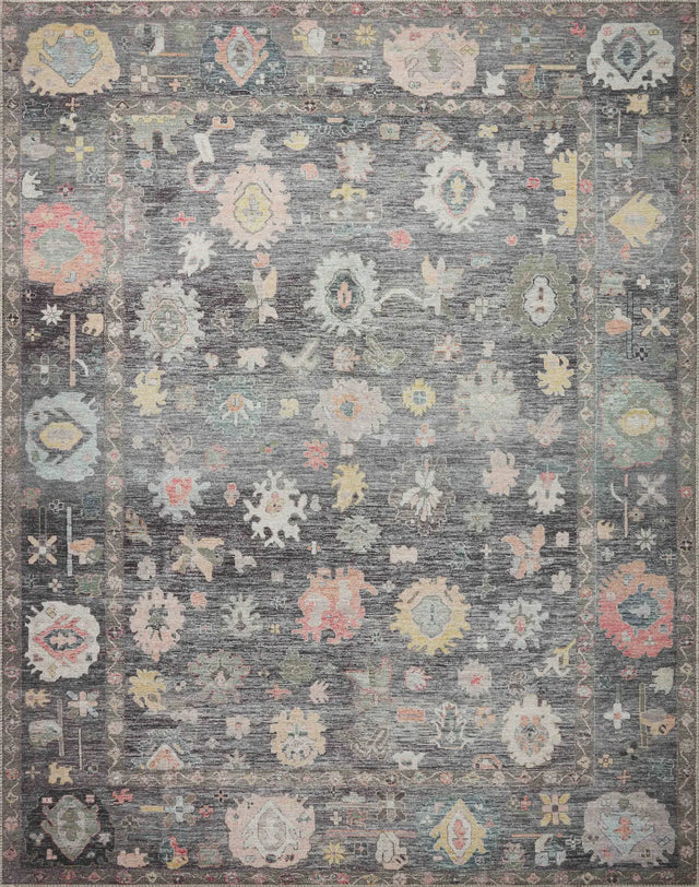 Loloi Elysium Ely-03 Charcoal/Multi Rug - main flat