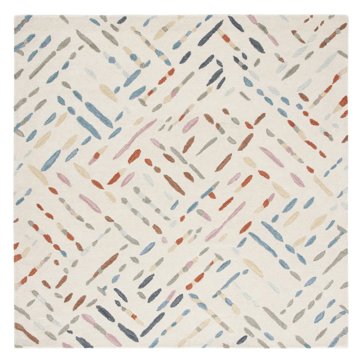Safavieh Metro 6'-0" x 6'-0" Rug in Ivory / Blue