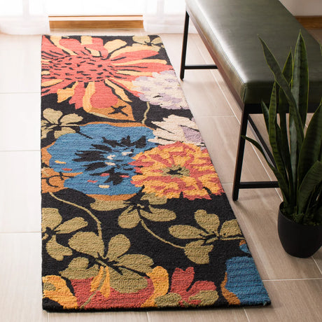 Safavieh Jardin 2'-3" x 8'-0" Rug in Black / Multi