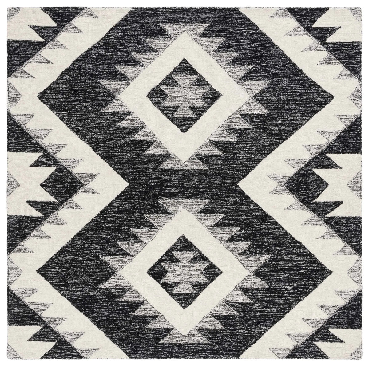 Safavieh Casablanca 6'-0" x 6'-0" Rug in Ivory / Black
