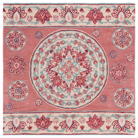 Safavieh Bellagio 5'-0" x 5'-0" Rug in Red / Beige