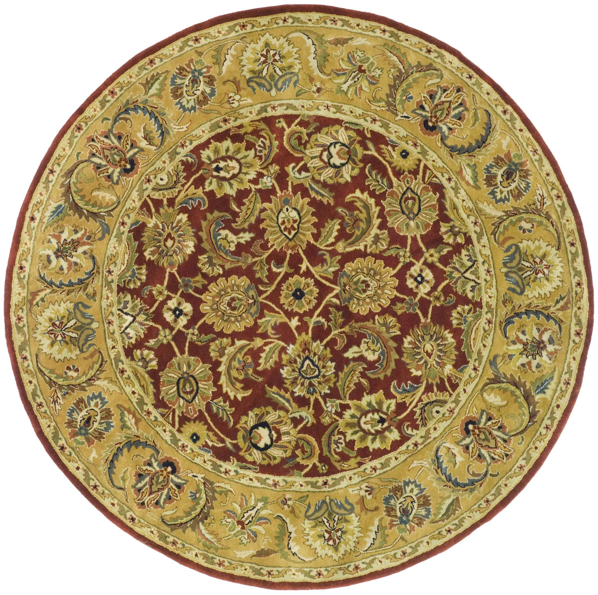 Safavieh Classic 8'-0" x 8'-0" Rug in Rust / Camel
