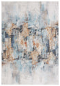 Safavieh Phoenix 500 4'-5" x 6'-5" Rug in Aqua / Gold Rust