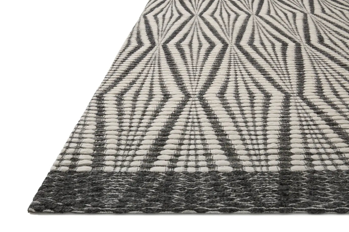 Loloi Kenzie Knz-01 Ivory/Charcoal Rugs - rug corner