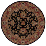 Safavieh Heritage 5'-0" x 5'-0" Rug in Black / Red