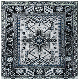 Safavieh Vintage Hamadan 6'-7" x 6'-7" Rug in Light Grey / Dark Grey