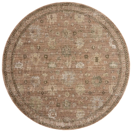 Loloi Priscilla PRL-08 Blush / Multi Rug - round flat