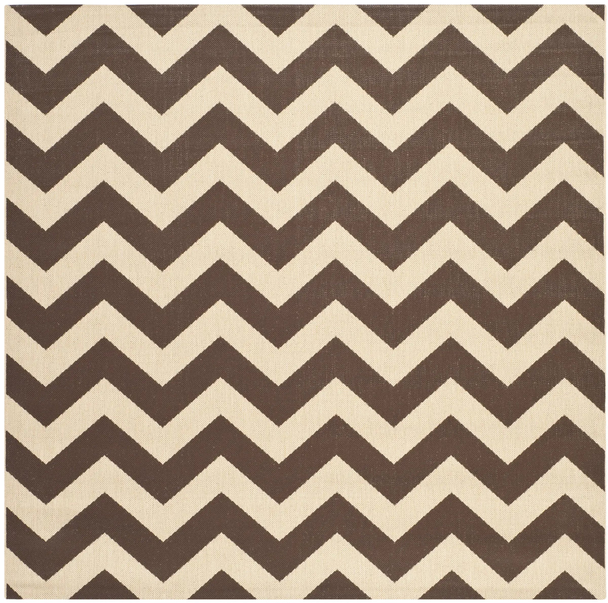 Safavieh Courtyard 6'-7" x 6'-7" Rug in Dark Brown