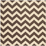 Safavieh Courtyard 6'-7" x 6'-7" Rug in Dark Brown