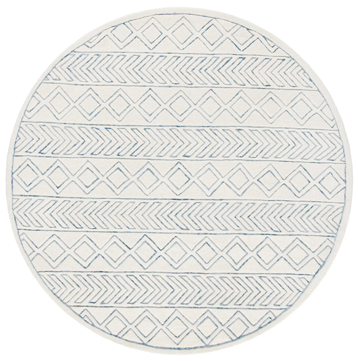Safavieh Glamour 6'-0" x 6'-0" Rug in Ivory / Blue