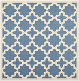 Safavieh Courtyard 7'-10" x 7'-10" Rug in Blue / Beige