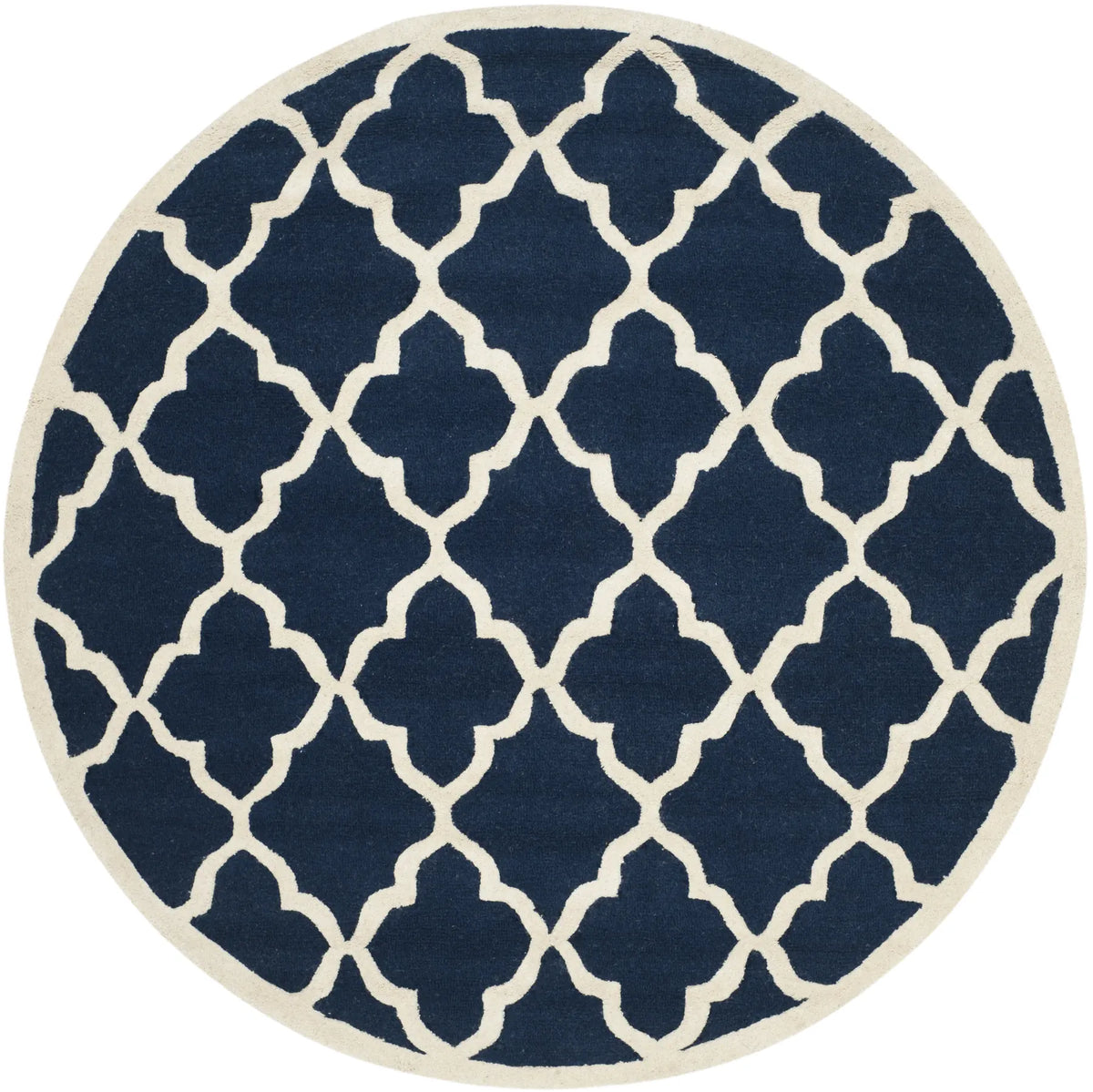 Safavieh Cambridge 6'-0" x 6'-0" Rug in Navy / Ivory